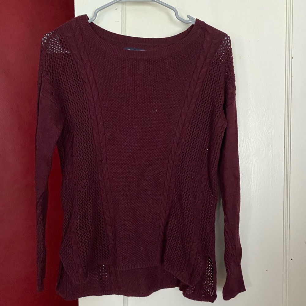 Maroon American eagle sweater